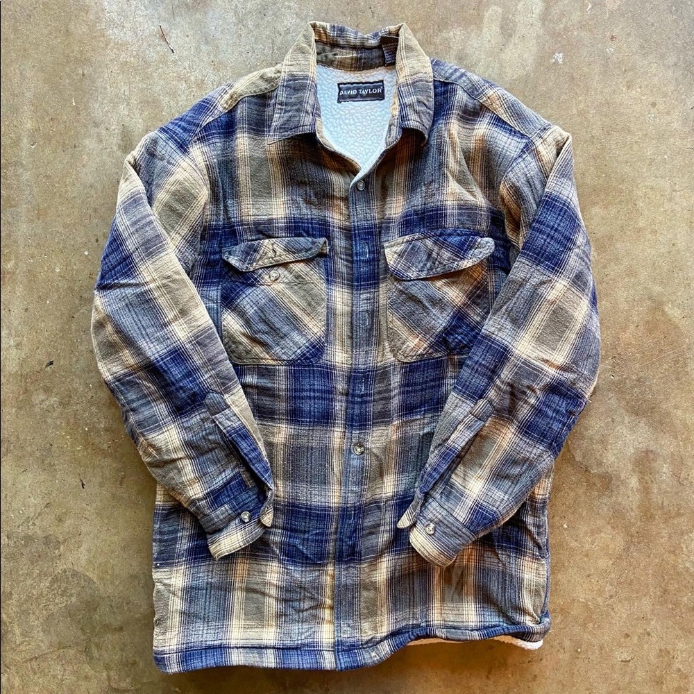 David Taylor fleece flannel Medium/Small